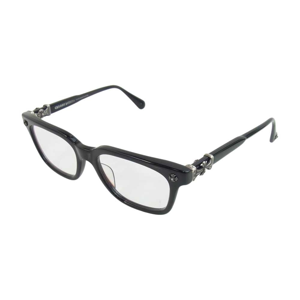 CHROME HEARTS クロムハーツ（原本無） COX UCKER CHクロステンプル アイウェア メガネ ブラック系【中古】