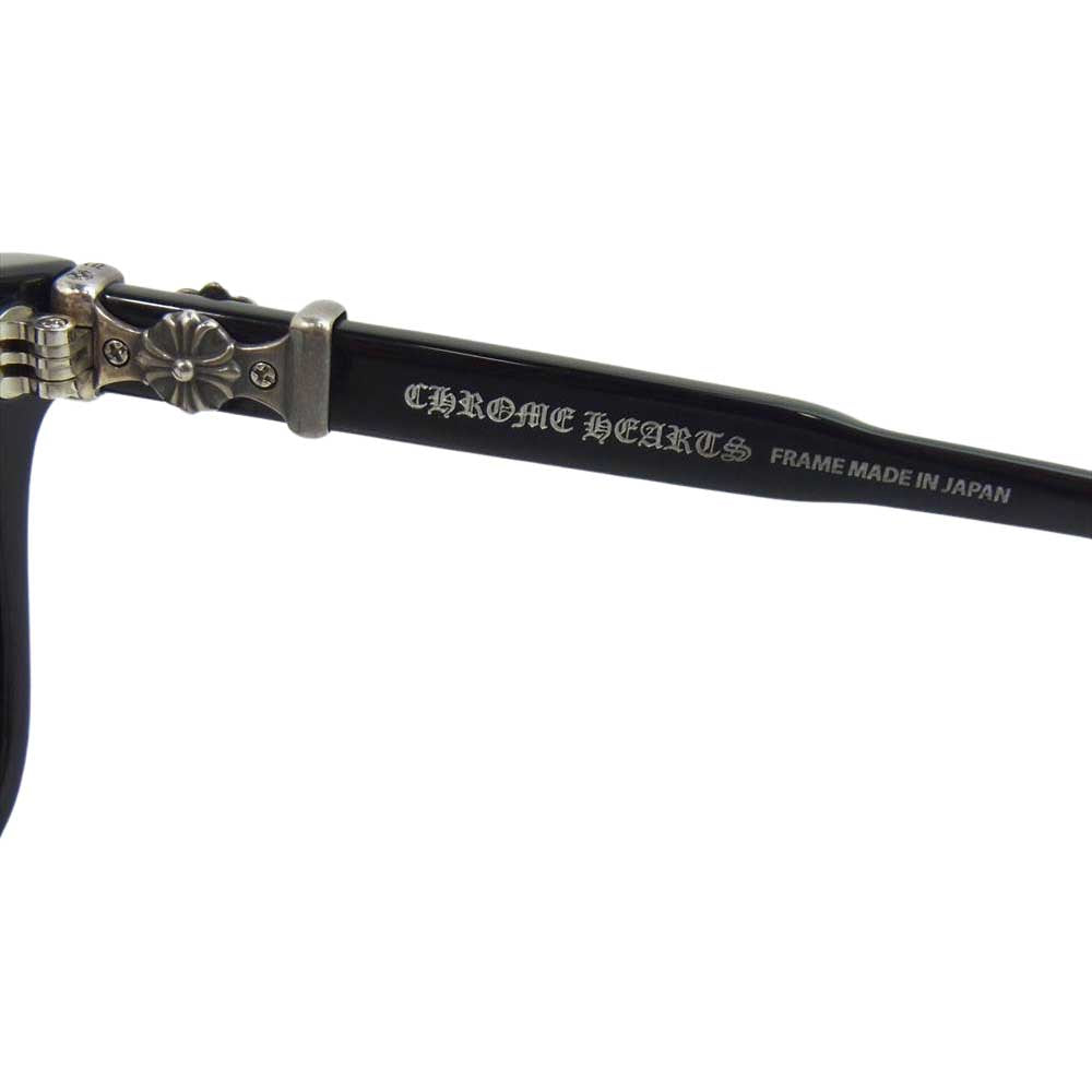 CHROME HEARTS クロムハーツ（原本無） COX UCKER CHクロステンプル アイウェア メガネ ブラック系【中古】