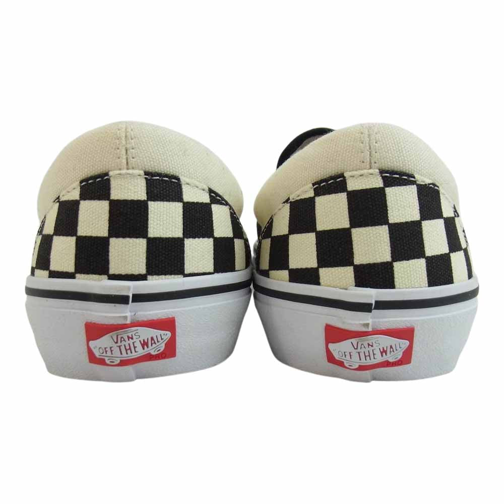 VANS バンズ VN00097MJ6J Slip-On Pro 50th '82 CHECKERBOARD スリッポン プロ 50周年モデル チェッカーボード ブラック系 ホワイト系 US11【美品】【中古】