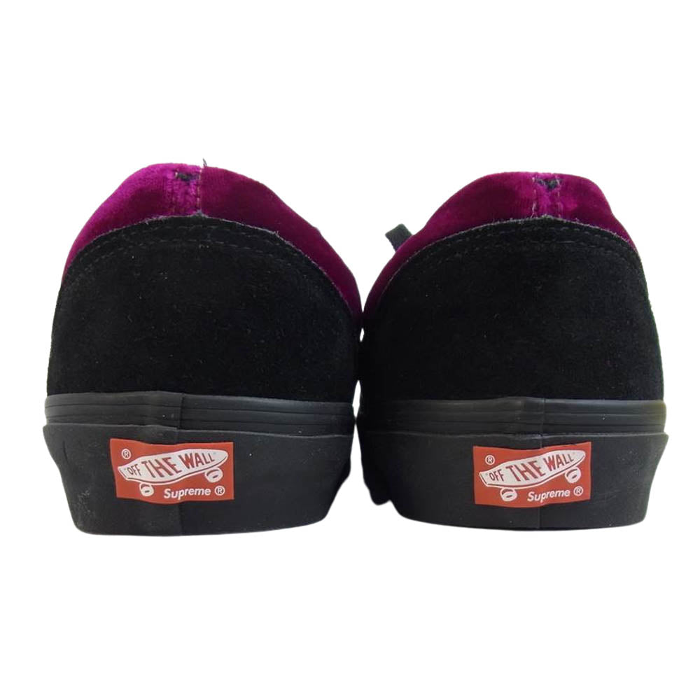 Supreme シュプリーム 13AW VANS ERA PRO Velvet バンズ エラ プロ ベルベット  ブラック系 US11【極上美品】【中古】
