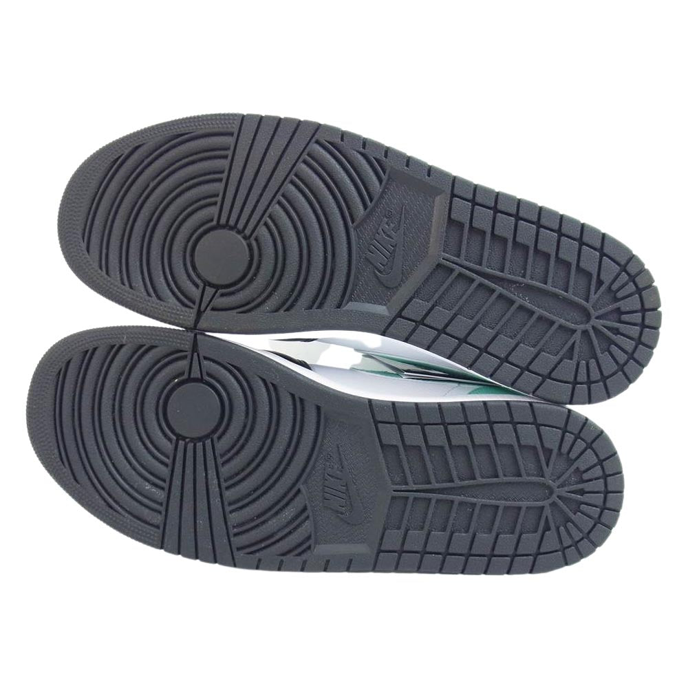 NIKE ナイキ 554724-132 AIR JORDAN 1 MID white/tropical twist-black ナイキ エア ジョーダンワン ミッド ライトグリーン系 ブラック系 29cm【極上美品】【中古】