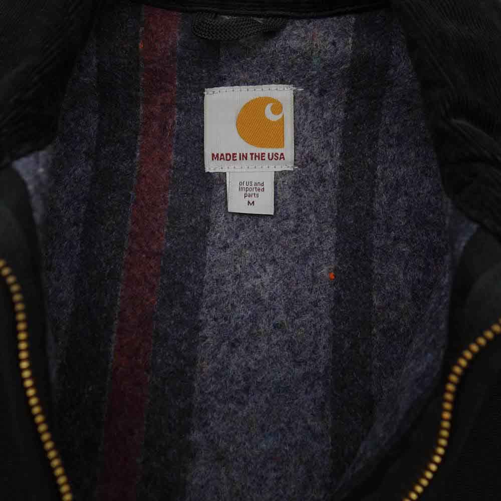 Carhartt カーハート USA製 デトロイト ダック ジャケット ワーク ジャケット ブラック系 M【中古】