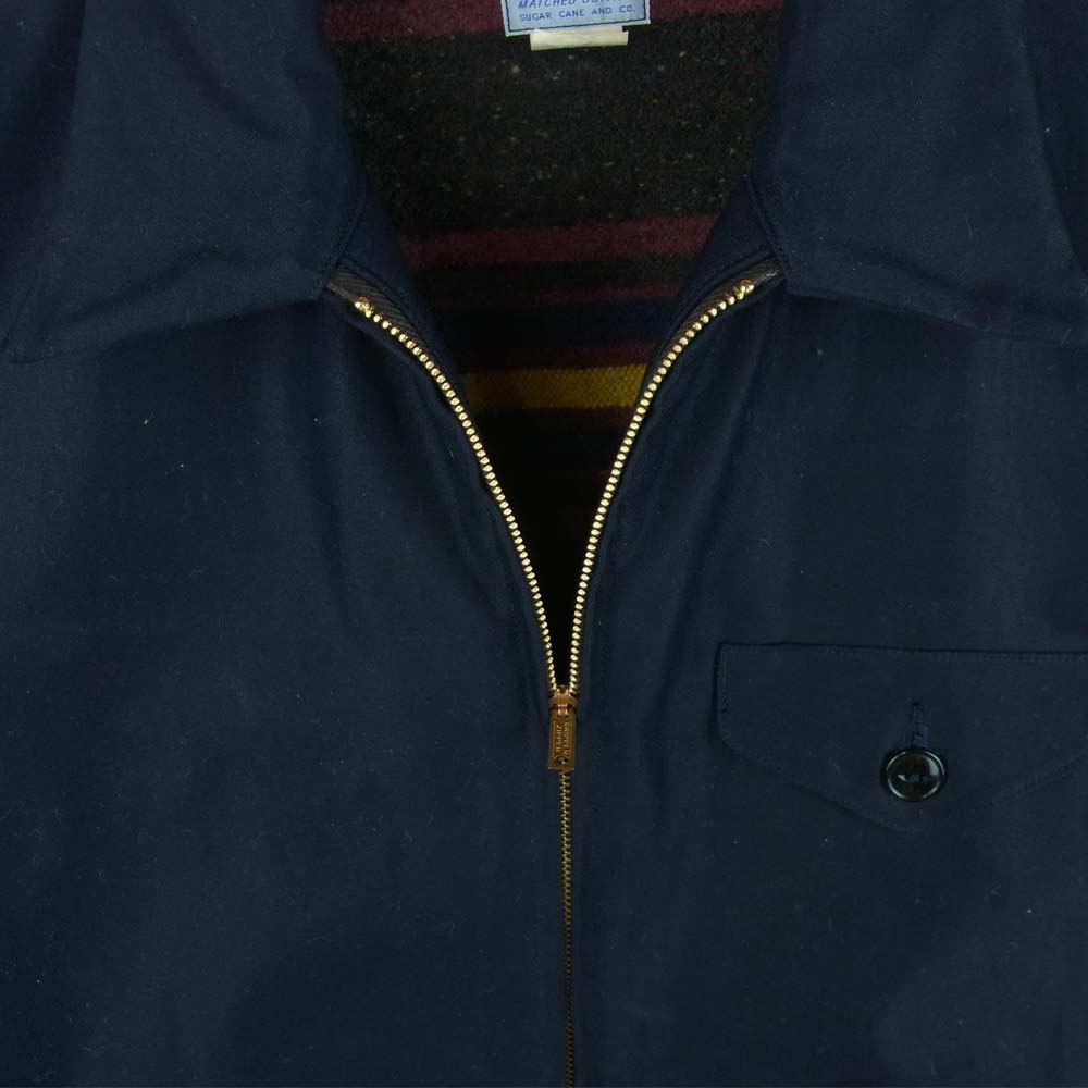 SUGAR CANE シュガーケーン SC14796 8.502 MOUNTAIN CLOTH WORK JACKET マウンテン クロス ワーク ジャケット ダークネイビー系 40【新古品】【未使用】【中古】