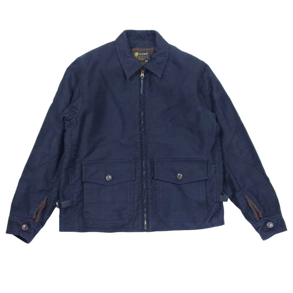 Buzz Rickson's バズリクソンズ BR14426 AVIATION ASSOCIATES JUNGLE CLOTH M-445 ジャングル クロス ジャケット ネイビー系 40【中古】