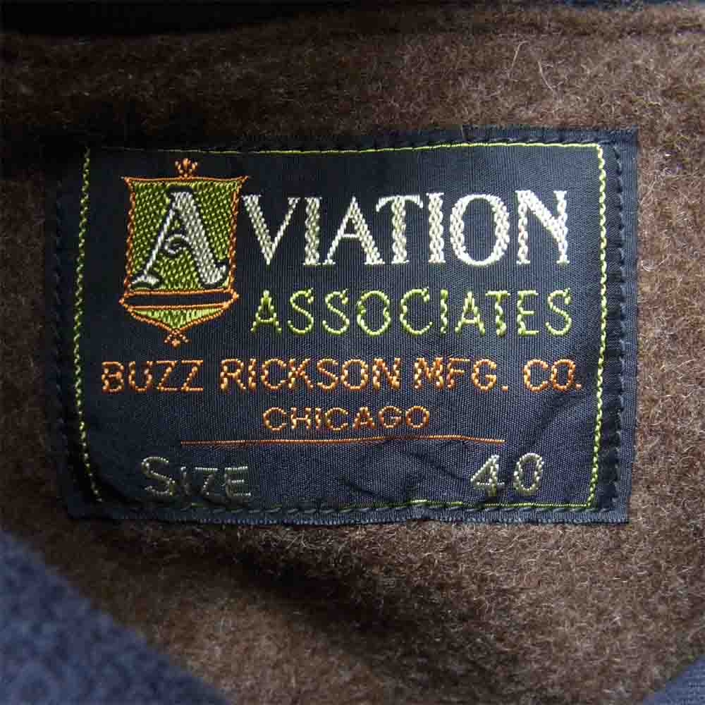 Buzz Rickson's バズリクソンズ BR14426 AVIATION ASSOCIATES JUNGLE CLOTH M-445 ジャングル クロス ジャケット ネイビー系 40【中古】