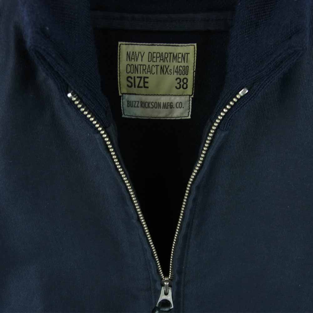 Buzz Rickson's バズリクソンズ BR14182 DECK ZIP ORIGINAL SPEC デッキ ジャケット ダークネイビー系 38【中古】