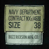 Buzz Rickson's バズリクソンズ BR14182 DECK ZIP ORIGINAL SPEC デッキ ジャケット ダークネイビー系 38【中古】