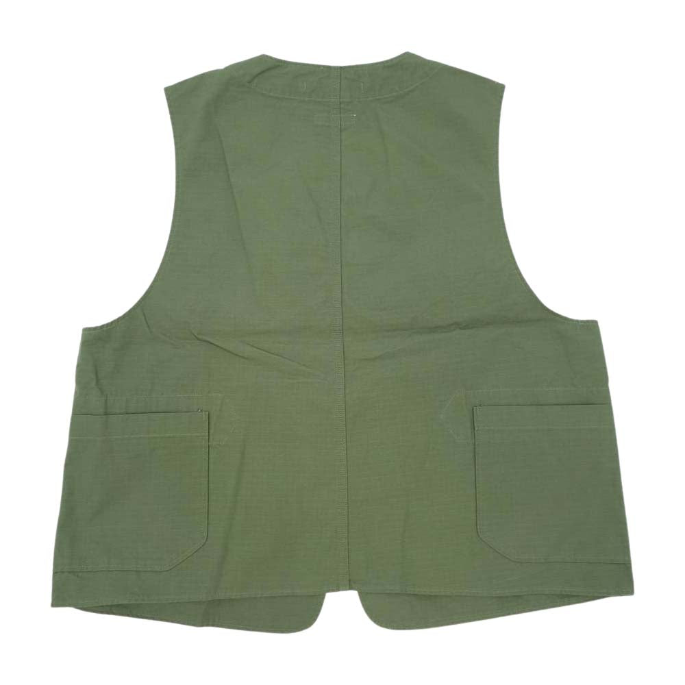 Engineered Garments エンジニアードガーメンツ UPLAND VEST リップストップ ワーク ベスト カーキ系【新古品】【未使用】【中古】