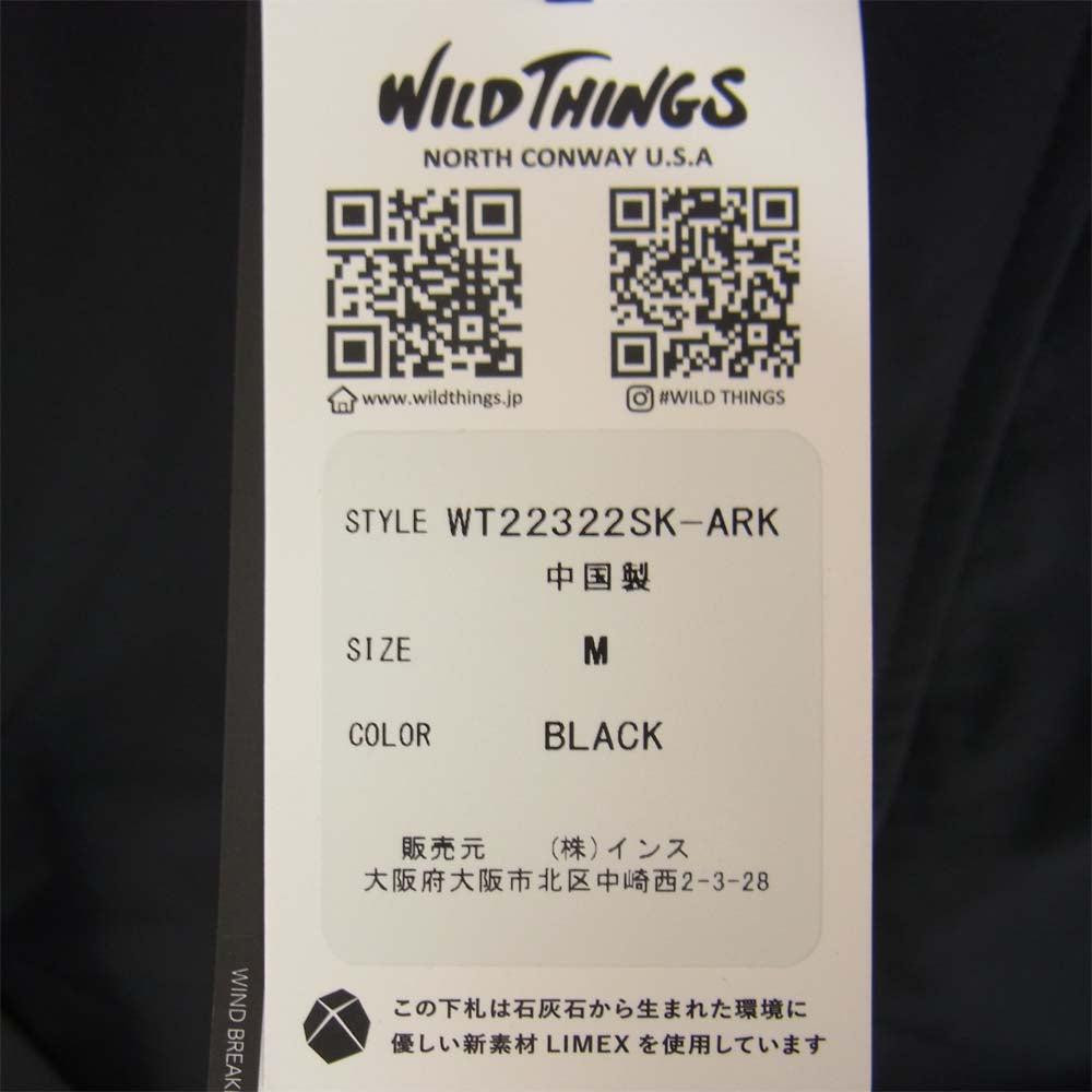 WILDTHINGS ワイルドシングス WT22322SK-ARK × ARKnets アークネッツ Military Jacket ミリタリー ジャケット ナイロン ジャケット ブラック系 M【新古品】【未使用】【中古】