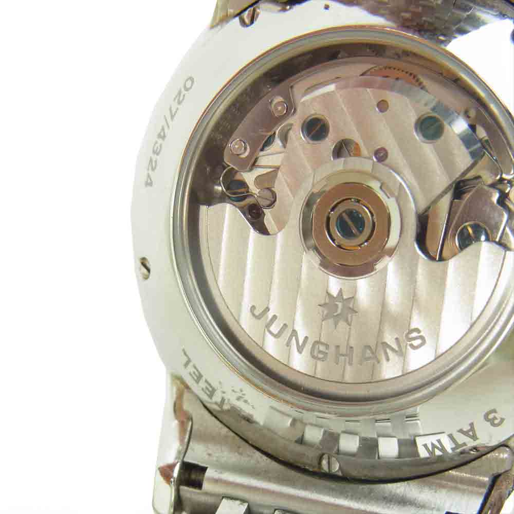 JUNGHANS ユンハンス 027 4324 45 国内正規品 Meister Chronoscope マイスター クロノスコープ 自動巻き クロノグラフ J880.1 裏スケルトン 腕時計 シルバー系【中古】