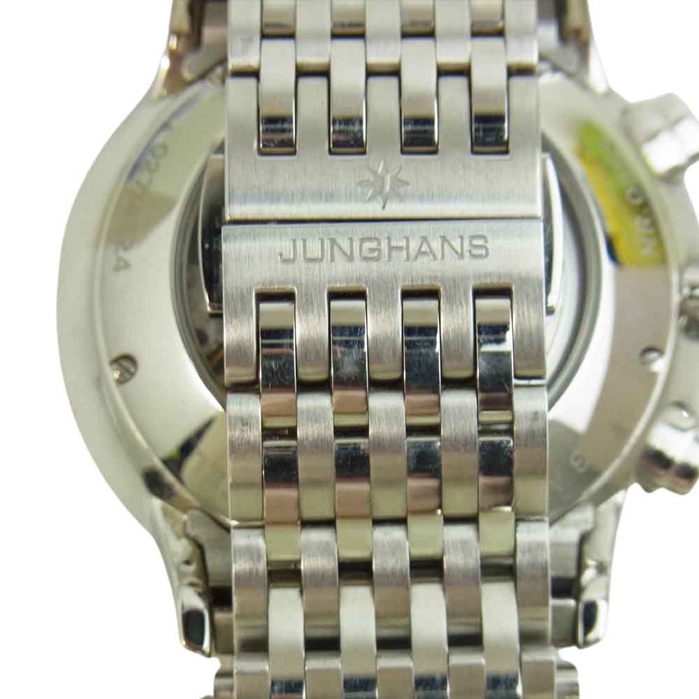 JUNGHANS ユンハンス 027 4324 45 国内正規品 Meister Chronoscope マイスター クロノスコープ 自動巻き クロノグラフ J880.1 裏スケルトン 腕時計 シルバー系【中古】
