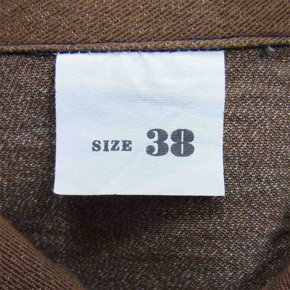 Buzz Rickson's バズリクソンズ BR14582 BROWNDENIM WORKING JUMPER ブラウンデニム ワーキング ジャンパー ブラウン系 38【中古】