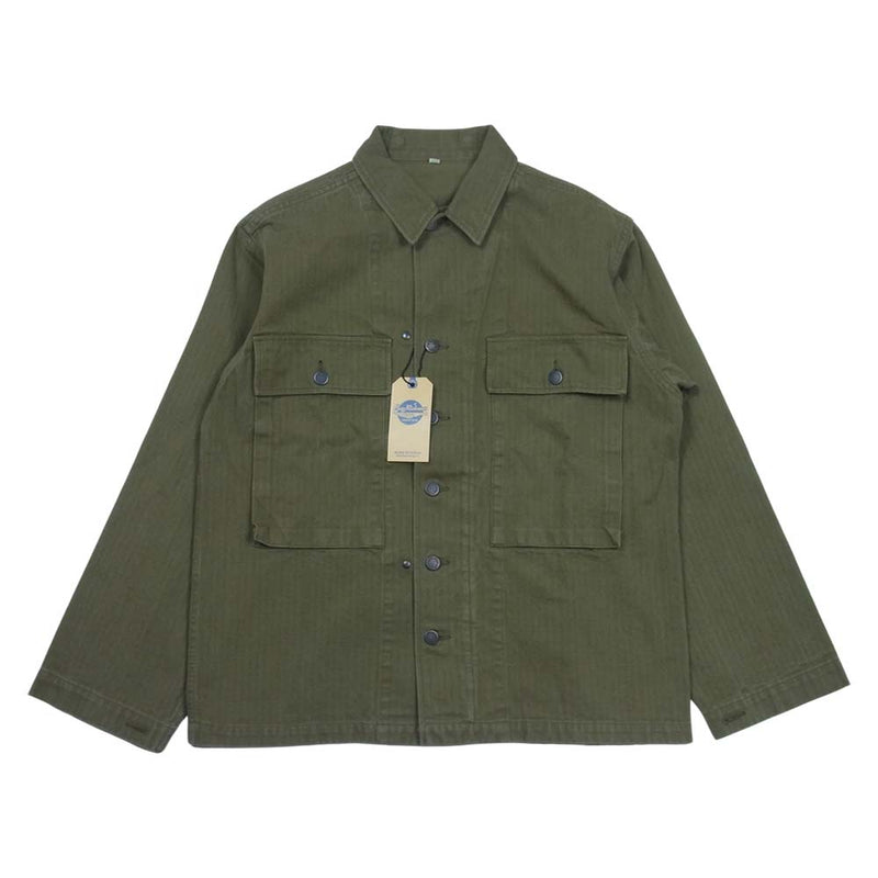 Buzz Rickson's バズリクソンズ BR14831 JACKETS HERRINGBONE TWILL SPECIAL TYPE M-43 ヘリンボーン ツイルジャケット カーキ系 38【新古品】【未使用】【中古】