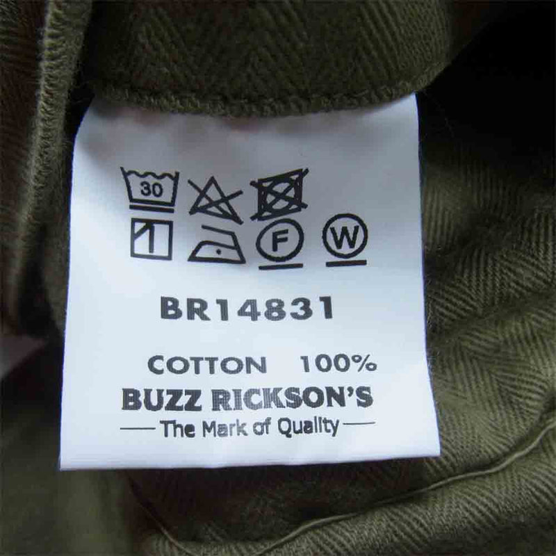 Buzz Rickson's バズリクソンズ BR14831 JACKETS HERRINGBONE TWILL SPECIAL TYPE M-43 ヘリンボーン ツイルジャケット カーキ系 38【新古品】【未使用】【中古】