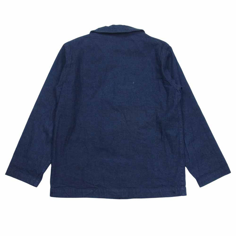 Buzz Rickson's バズリクソンズ BR12744 NAVY DENIM WORK JACKET カバーオール デニム ワークジャケット インディゴブルー系 38【中古】