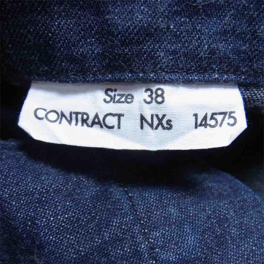Buzz Rickson's バズリクソンズ BR12744 NAVY DENIM WORK JACKET カバーオール デニム ワークジャケット インディゴブルー系 38【中古】