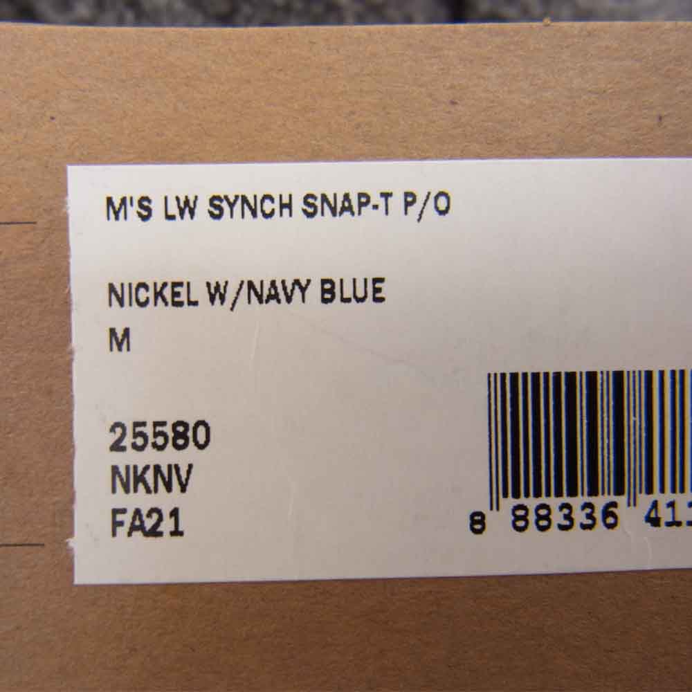 patagonia パタゴニア 20AW 25580 LW SYNCH SNAP-T P/O ライトウェイト シンチラ スナップT プルオーバー フリースジャケット グレー グレー系 M【新古品】【未使用】【中古】