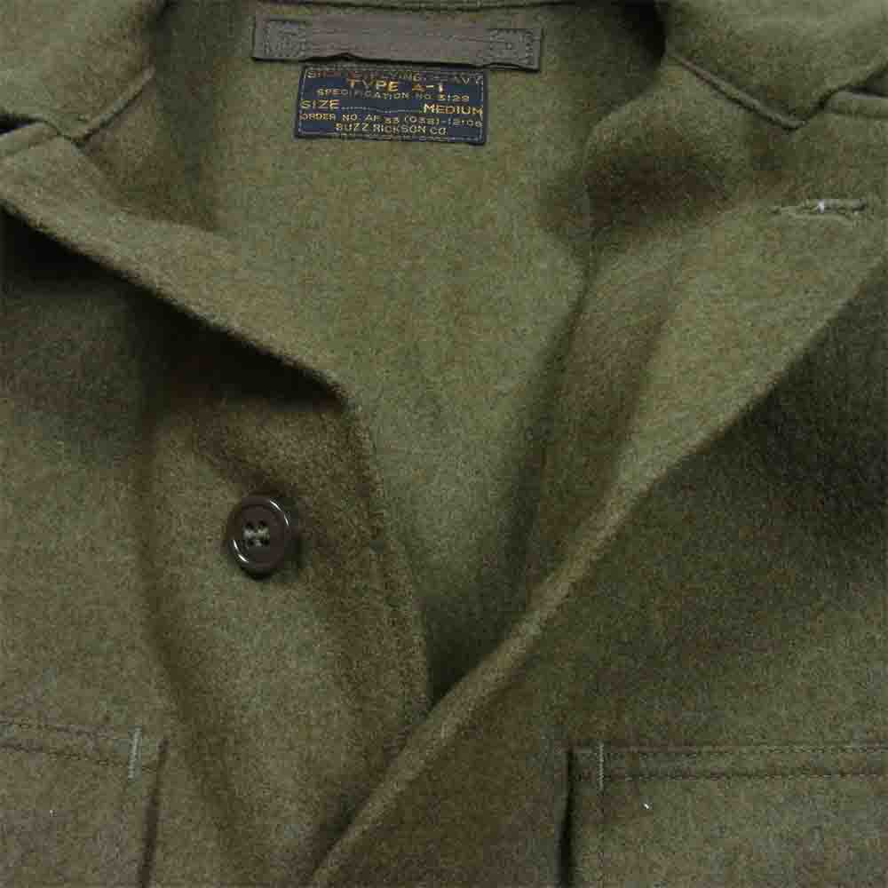 Buzz Rickson's バズリクソンズ BR12531 Type A-1 Flying Shirt ウール ミリタリージャケット グリーン系 M【美品】【中古】