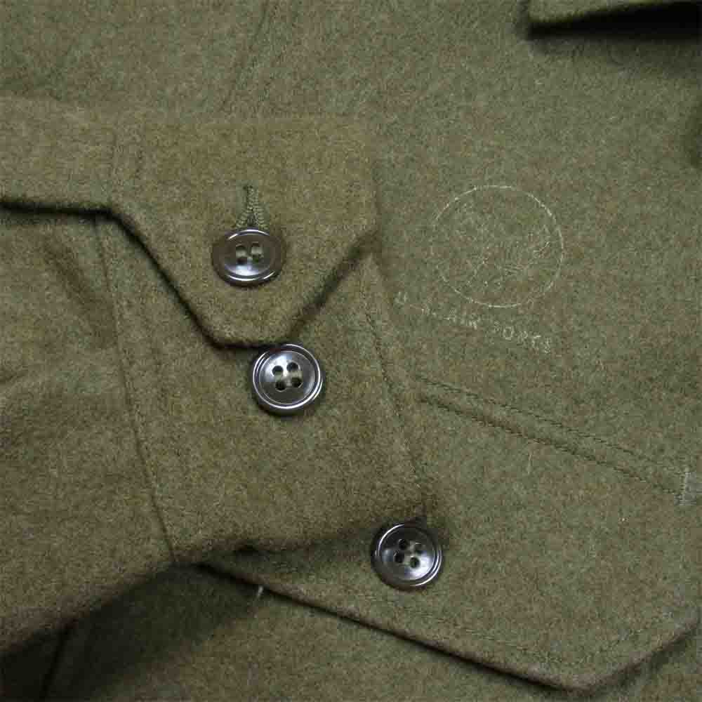Buzz Rickson's バズリクソンズ BR12531 Type A-1 Flying Shirt ウール ミリタリージャケット グリーン系 M【美品】【中古】