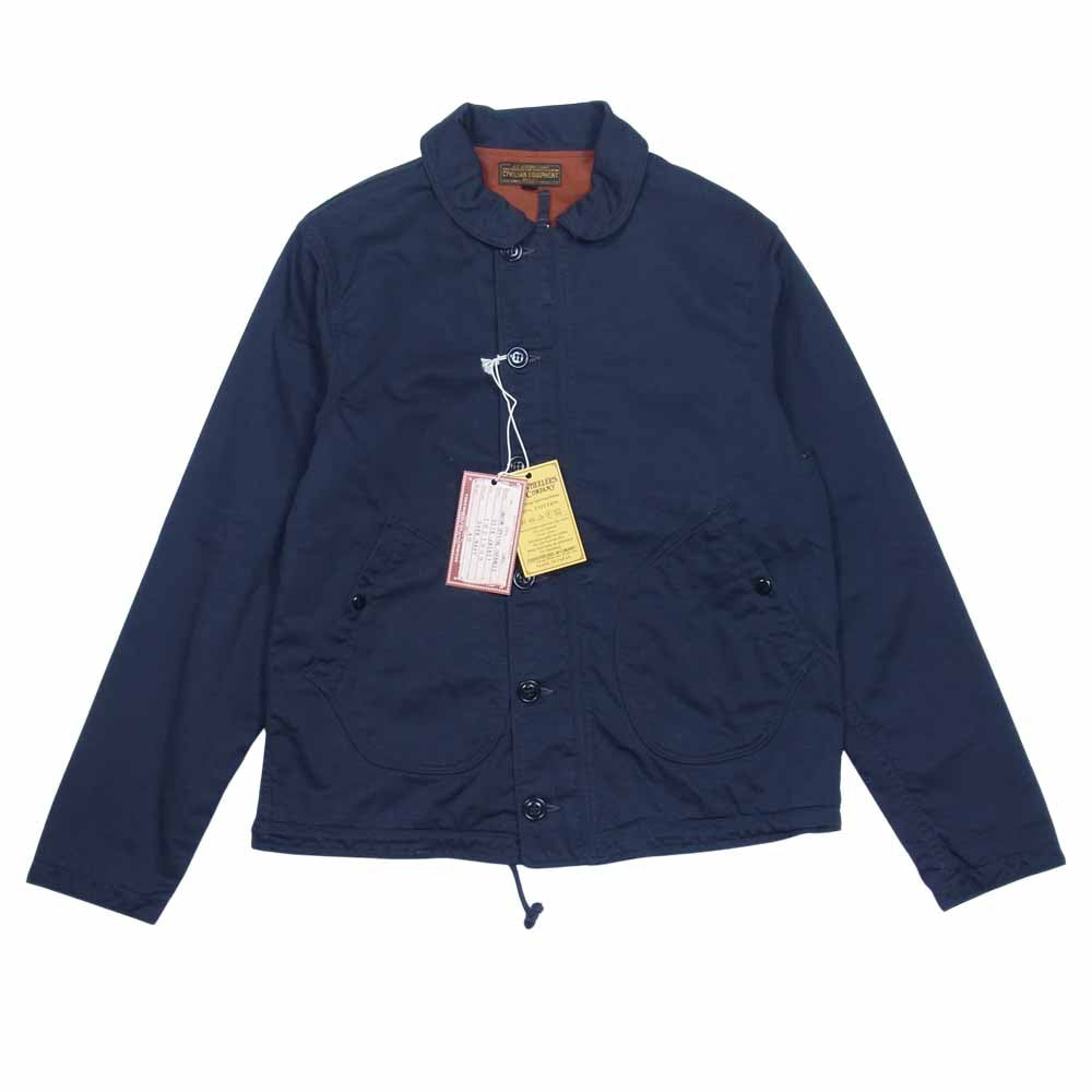 FREEWHEELERS フリーホイーラーズ 1821009 UNIION SPECIAL OVERALLS SUMMER UTILITY DECK JACKET デッキジャケット ダークネイビー系 40【新古品】【未使用】【中古】