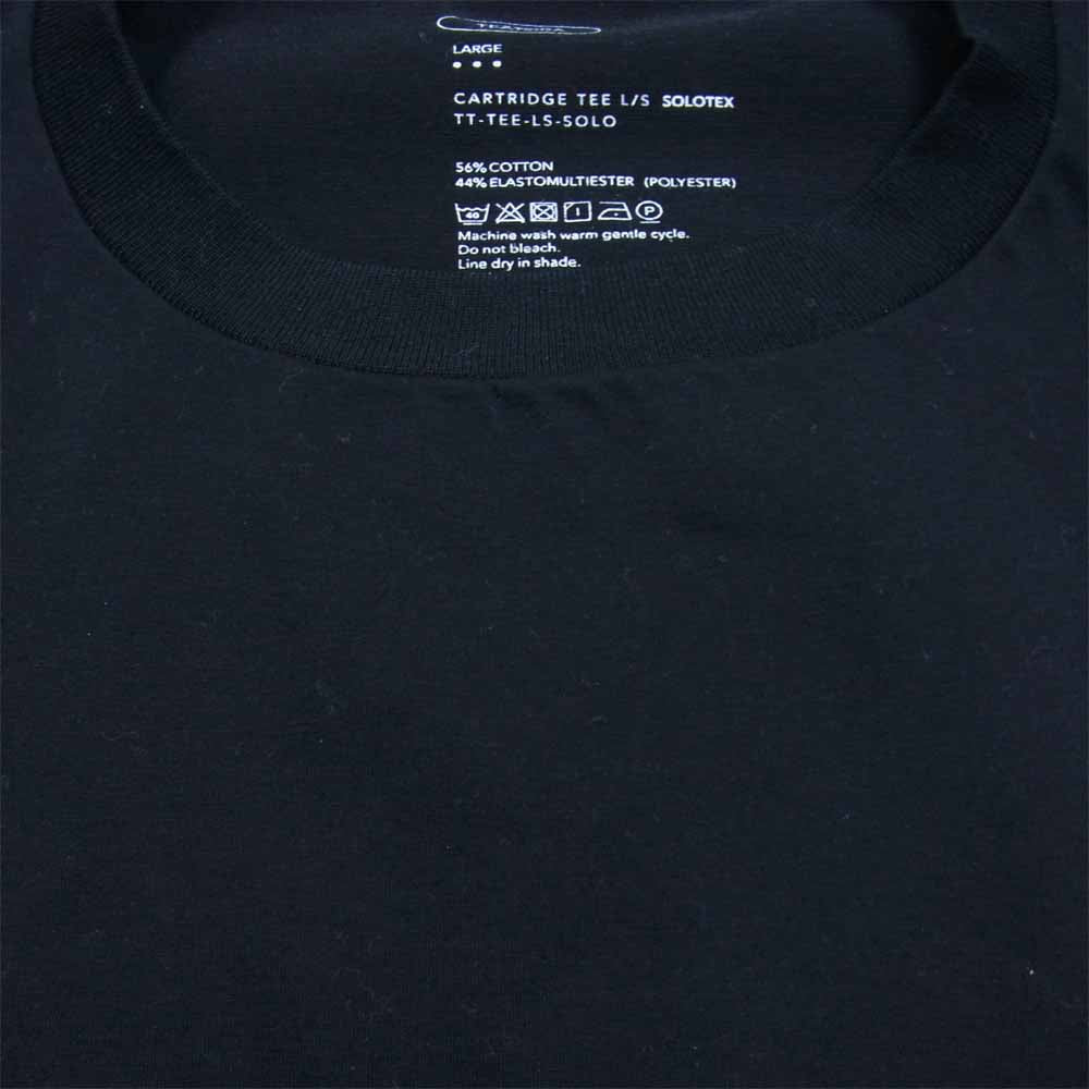 TEATORA テアトラ TT-TEE-LS-SOLO CARTRIDGE TEE L/S Solotex 3 カートリッジ ソロテックス 長袖 Tシャツ カットソー ブラック系 L【美品】【中古】