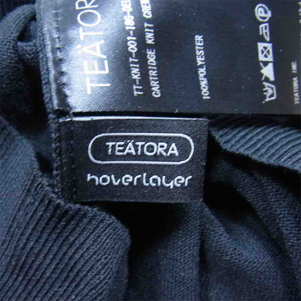 TEATORA テアトラ TT-KNIT-001-18G-DELTAPEAK CARTRIDGE KNIT CREW 18G hover layer カートリッジ ホバーレイヤー クルーネック ニット ブラック系 L【中古】