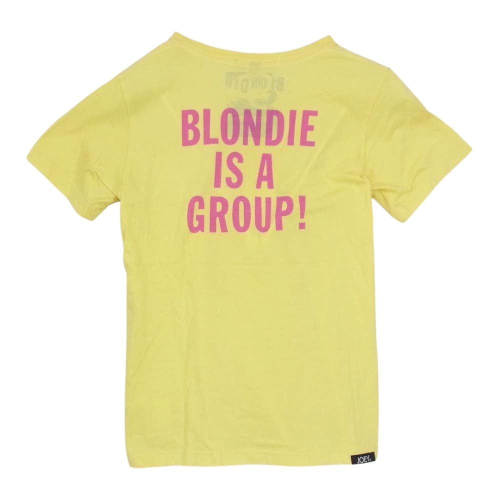 HYSTERIC GLAMOUR ヒステリックグラマー 4642525 JOEY HYSTERIC ジョーイ ヒステリック BLONDIE ブロンディ プリント Tシャツ イエロー系 L【中古】