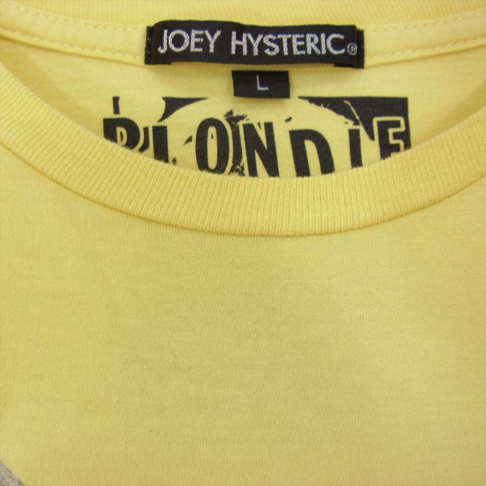HYSTERIC GLAMOUR ヒステリックグラマー 4642525 JOEY HYSTERIC ジョーイ ヒステリック BLONDIE ブロンディ プリント Tシャツ イエロー系 L【中古】