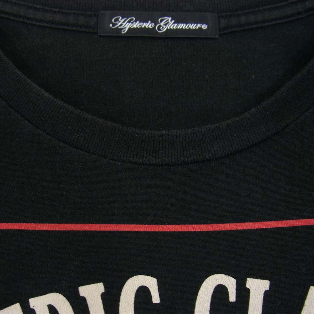 HYSTERIC GLAMOUR ヒステリックグラマー 2CT1610 MEET THE CREEPER プリント Tシャツ レディース ブラック系 FREE【中古】