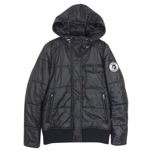 HYSTERIC GLAMOUR ヒステリックグラマー 2AB-8570 ガールワッペン PRIMALOFT プリマロフト 中綿 ジャケット レディース ブラック系 FREE【中古】