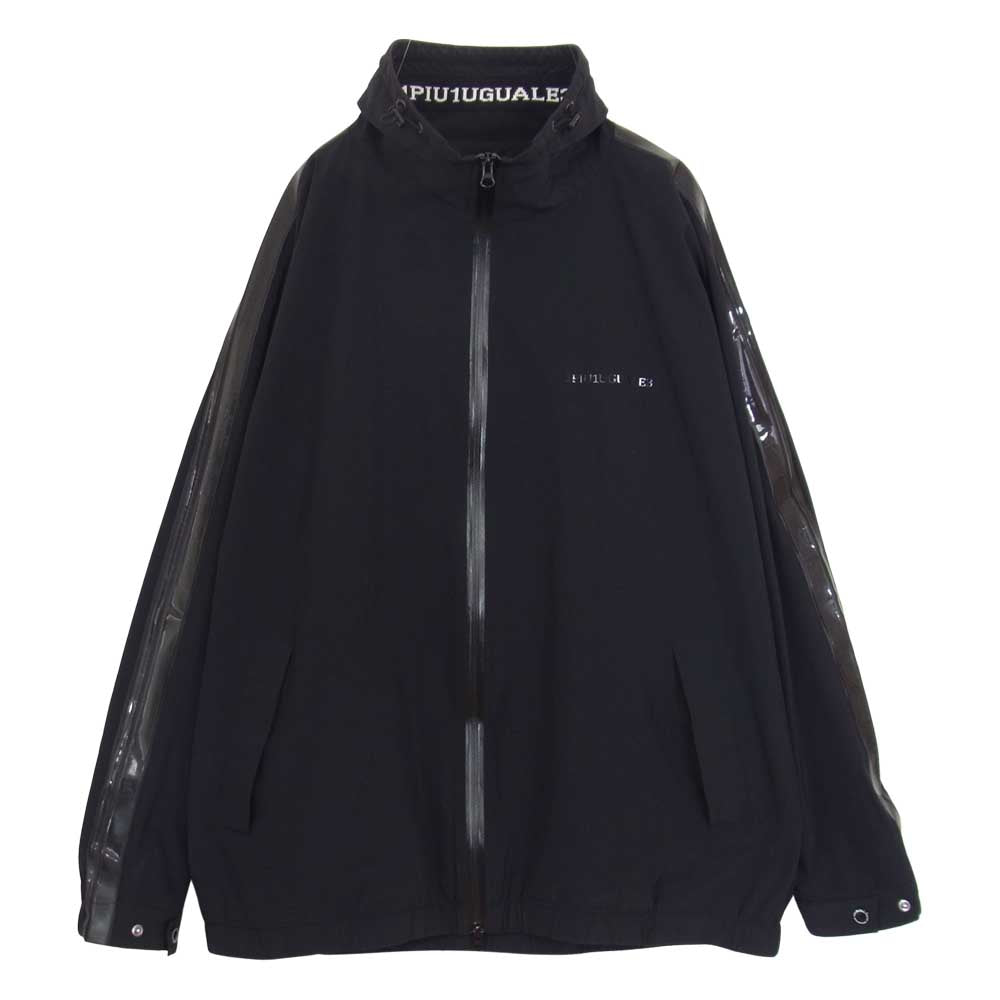 1piu1uguale3 ウノピュウノウグァーレトレ ZX001-PE01 STAND ZIP BZ BLACK LINE スタンドカラー ジップアップ ブルゾン ブラック系 Ⅳ【中古】