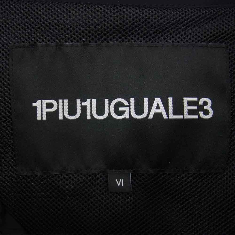 1piu1uguale3 ウノピュウノウグァーレトレ ZX001-PE01 STAND ZIP BZ BLACK LINE スタンドカラー ジップアップ ブルゾン ブラック系 Ⅳ【中古】