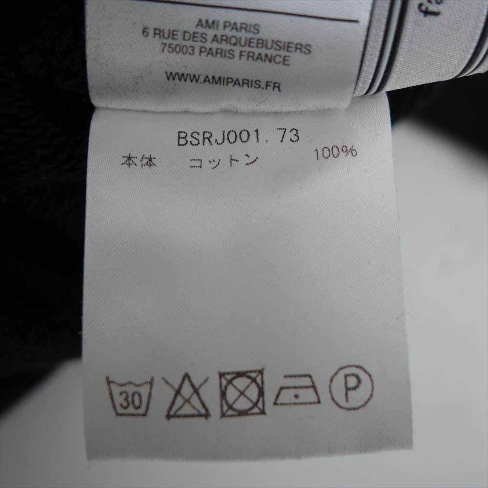 アミ アレクサンドル マテュッシ BSRJ001.73 国内正規品 クルーネック ロゴ スウェット トレーナー ブラック系 XXS【中古】