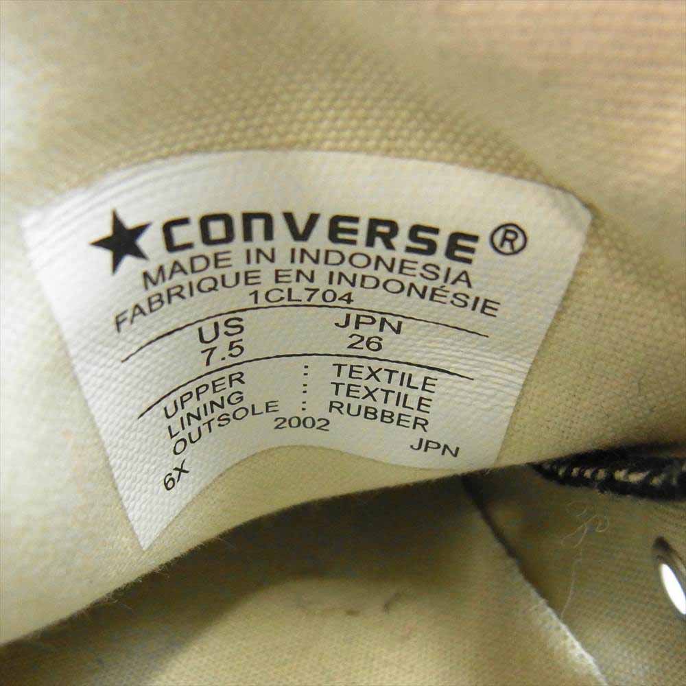 COMME des GARCONS コムデギャルソン PLAY プレイ コンバース コンバース ハートプリント ハイカット スニーカー ブラック系 26cm【中古】