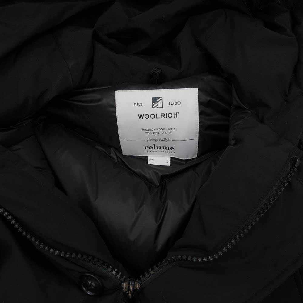 WOOLRICH ウールリッチ WOOU0380 × JOURNAL STANDARD relume ジャーナルスタンダード ARCTIC PARKA アークティックパーカ ダウンジャケット ブラック系 S【中古】