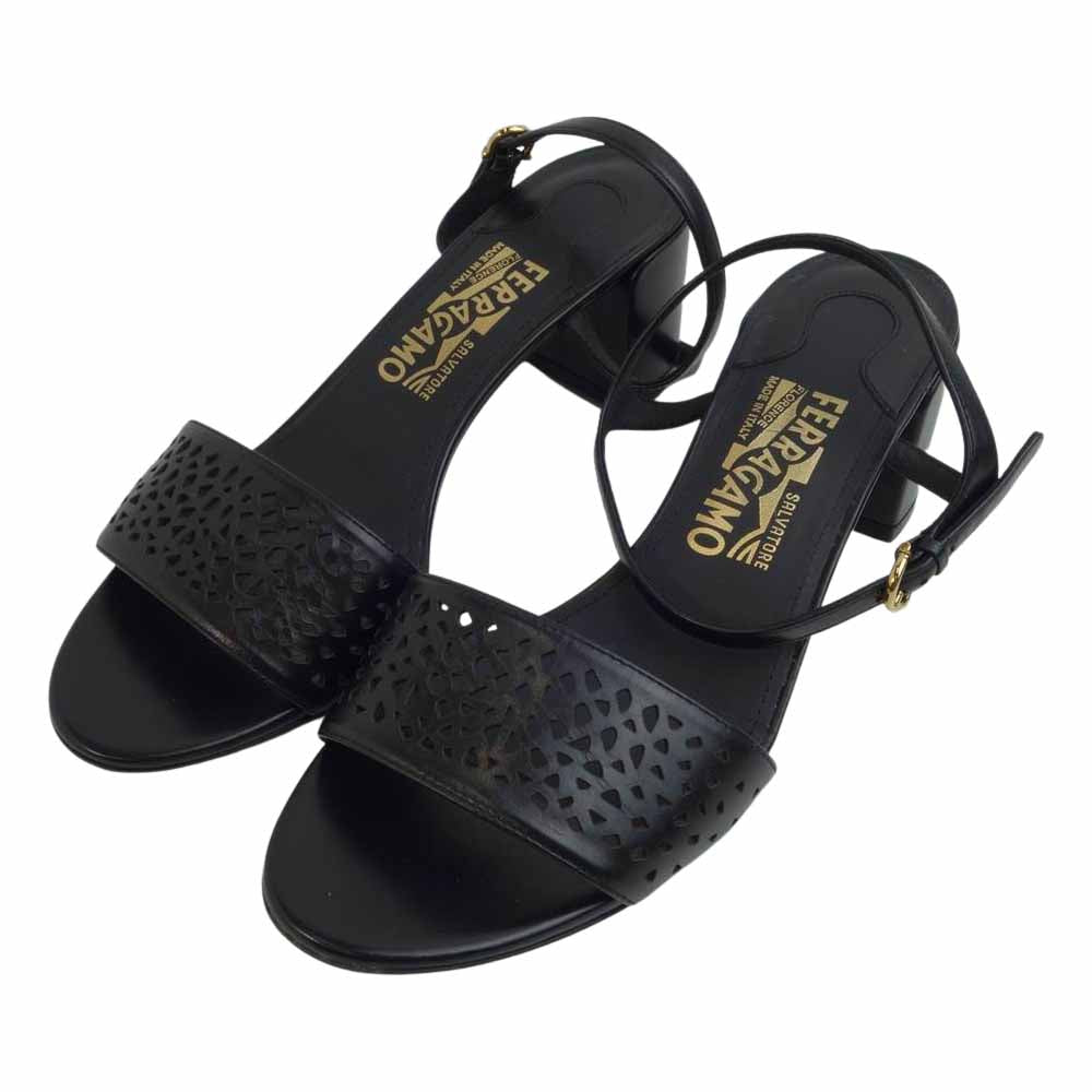 Salvatore Ferragamo サルヴァトーレフェラガモ サンダル ブラック系【中古】