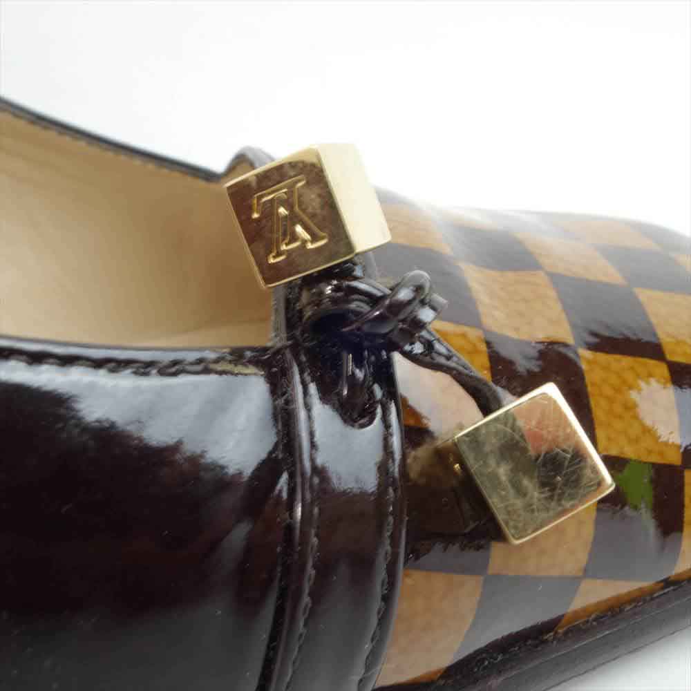LOUIS VUITTON ルイ・ヴィトン ダミエ ヒール パンプス 37 1/2【中古】