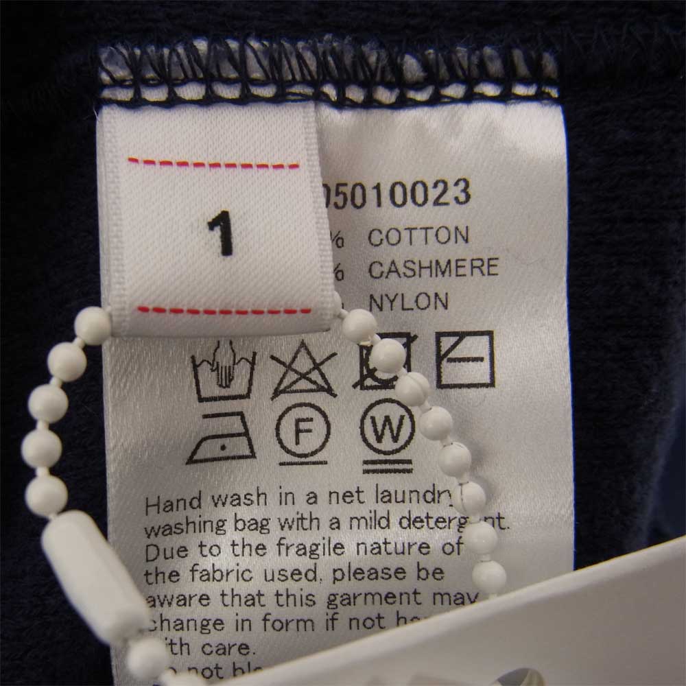 VISVIM ビズビム 22SS 0122105010023 SELMER LONG CARDIGAN C/WS PILE セルマー ロング カーディガン ネイビー系 1【極上美品】【中古】