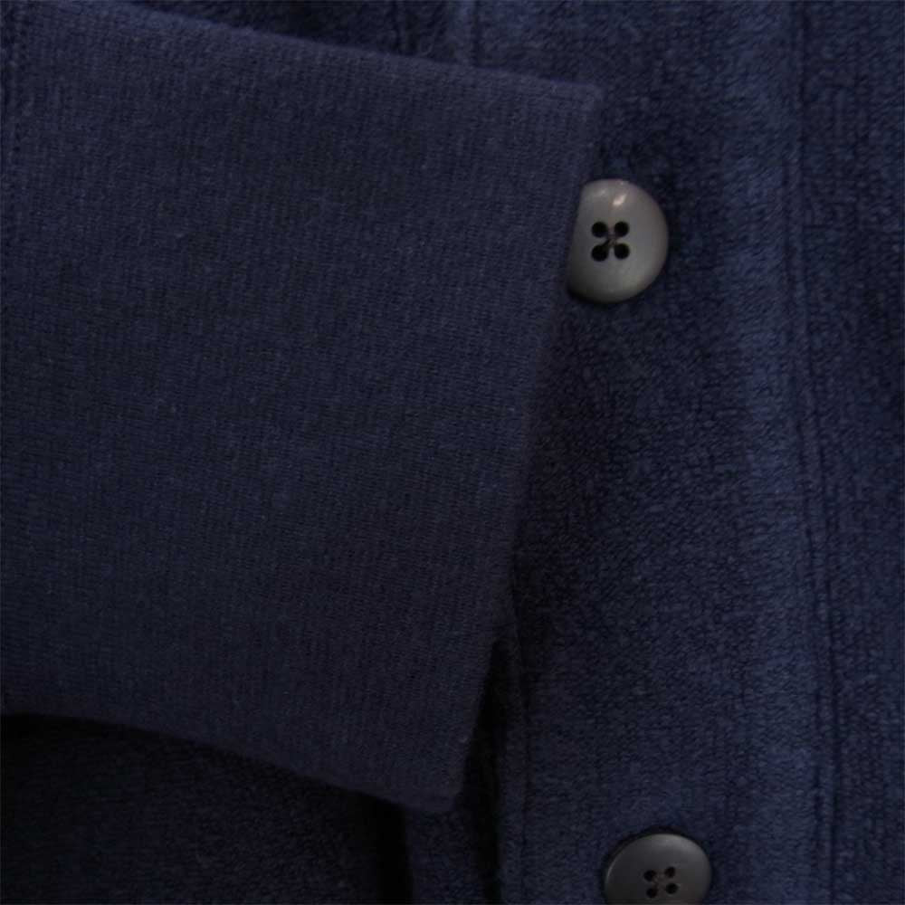 VISVIM ビズビム 22SS 0122105010023 SELMER LONG CARDIGAN C/WS PILE セルマー ロング カーディガン ネイビー系 1【極上美品】【中古】