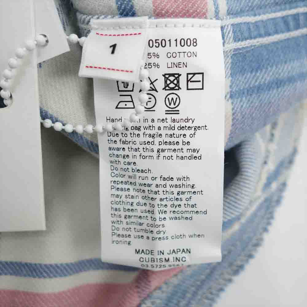 VISVIM ビズビム 22SS 0122105011008 PIONEER CHECK L/S CRASH パイオニア クラッシュ加工 チェックシャツ ネルシャツ マルチカラー系 1【極上美品】【中古】