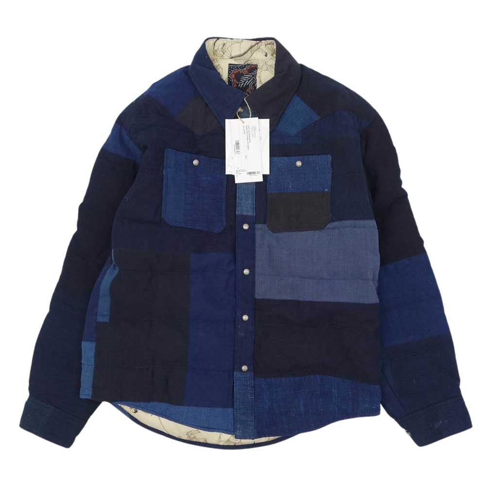 VISVIM ビズビム 21AW 0221905013014 I.C.T KERCHIEF DOWN JKT KOFU カーチーフ ダウン ジャケット 古布 マルチカラー系 1【美品】【中古】