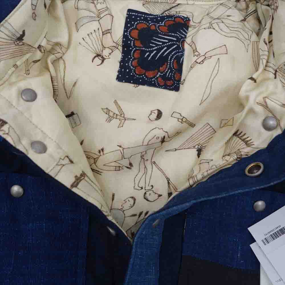 VISVIM ビズビム 21AW 0221905013014 I.C.T KERCHIEF DOWN JKT KOFU カーチーフ ダウン ジャケット 古布 マルチカラー系 1【美品】【中古】