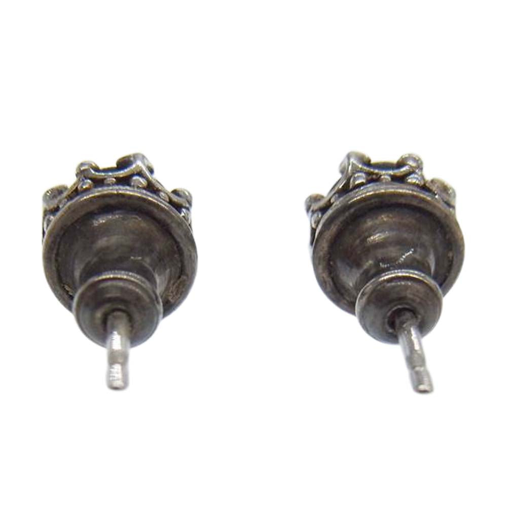 Justin Davis ジャスティンデイビス sej215 Debutant ジルコニア クラウン ピアス ブラック系 シルバー系【中古】