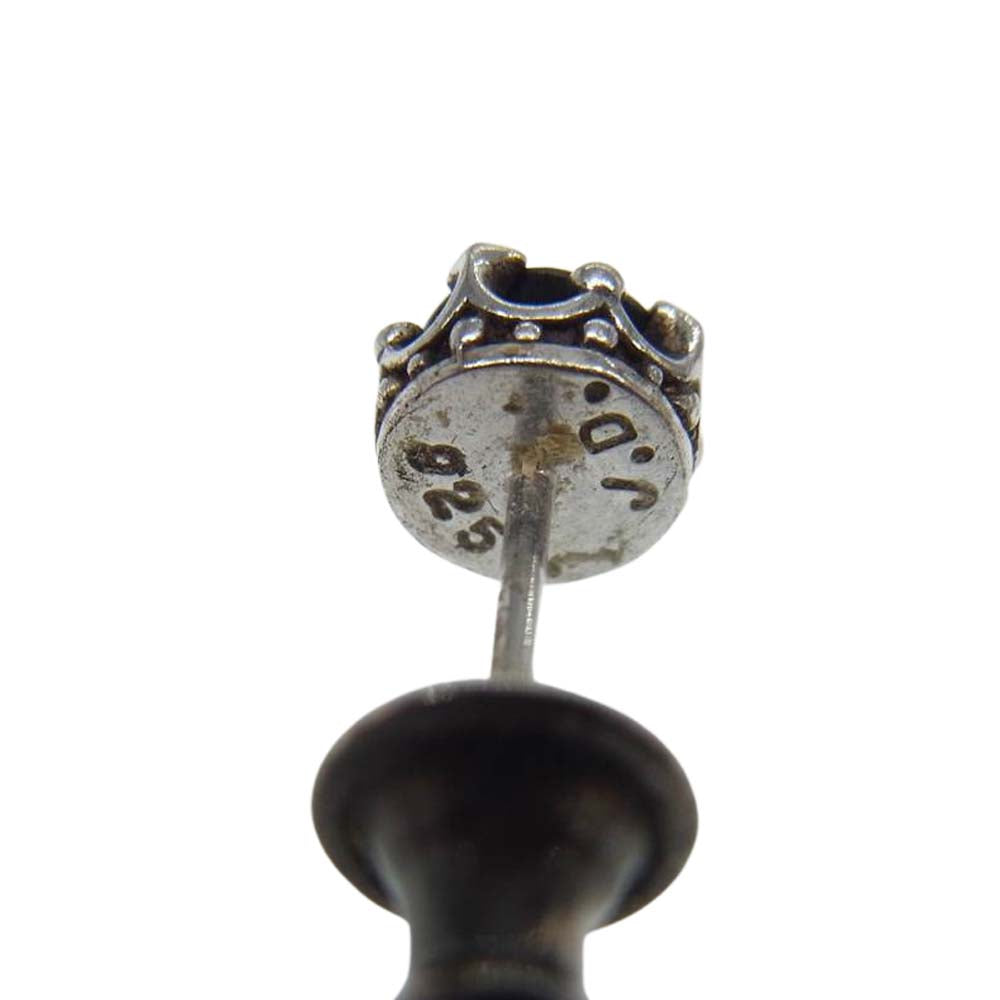 Justin Davis ジャスティンデイビス sej215 Debutant ジルコニア クラウン ピアス ブラック系 シルバー系【中古】