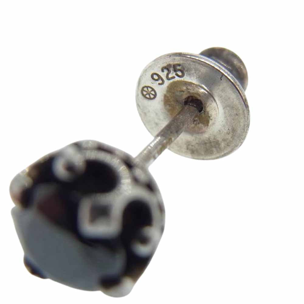 Justin Davis ジャスティンデイビス sej215 Debutant ジルコニア クラウン ピアス ブラック系 シルバー系【中古】