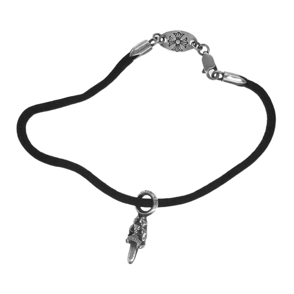 CHROME HEARTS クロムハーツ（原本無） KZ BRACELET スタック ダガー ブレスレット ブラック系 シルバー系【中古】