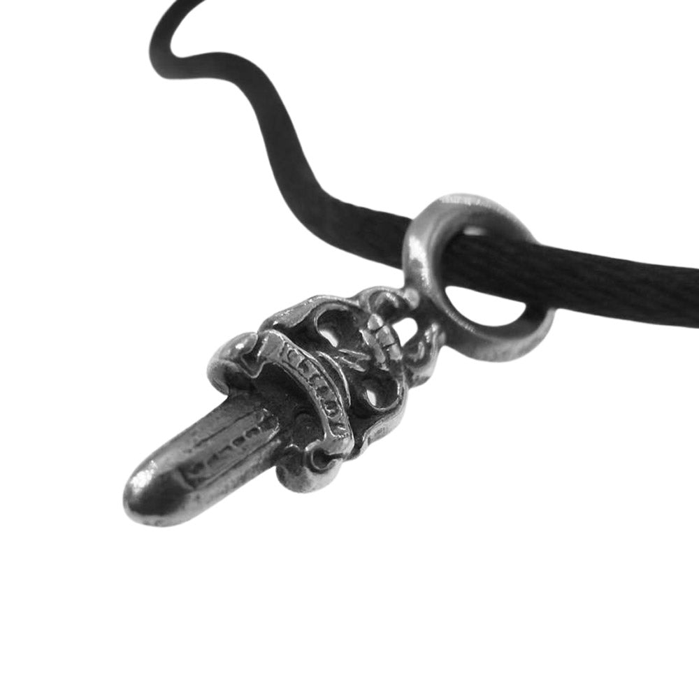 CHROME HEARTS クロムハーツ（原本無） KZ BRACELET スタック ダガー ブレスレット ブラック系 シルバー系【中古】