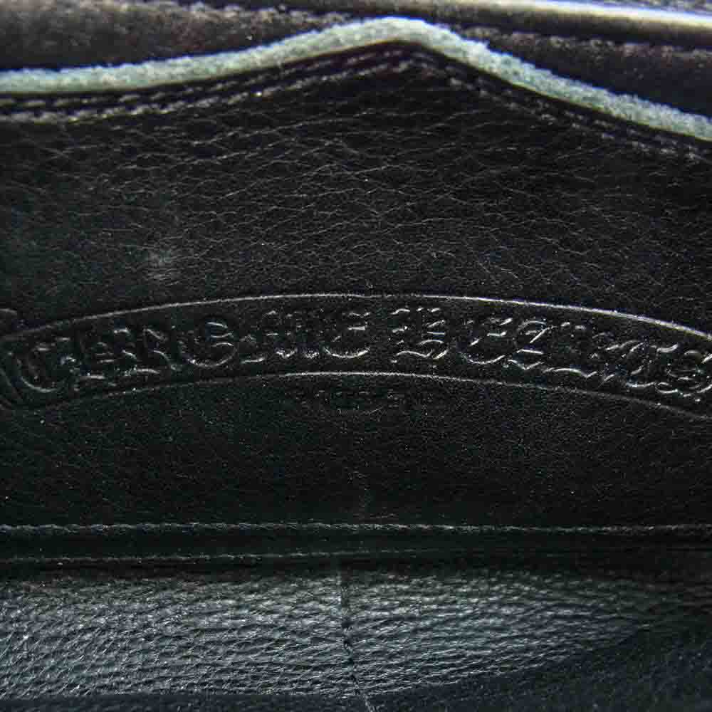CHROME HEARTS クロムハーツ（原本無） REC F ZIP 3 セメタリークロス ラウンドジップ ウォレット ブラック系【中古】