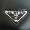 PRADA プラダ 1BD308 ブラッシュドレザー ショルダー バッグ ブラック系【美品】【中古】