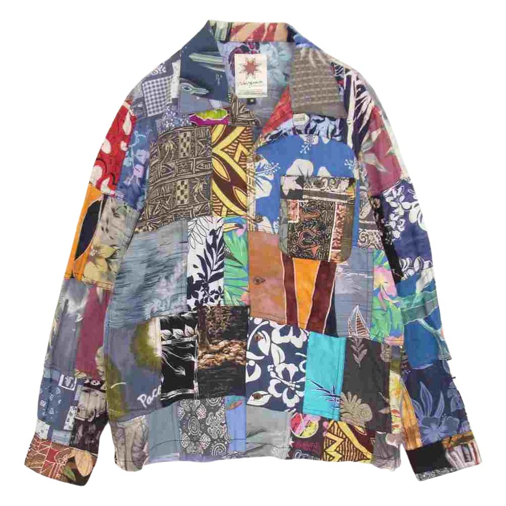 ナスングワム パッチワーク アロハ 長袖 シャツ マルチカラー系 M【中古】